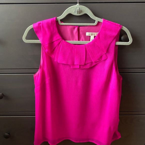 J. Crew Tops - Hot Pink J. Crew Blouse